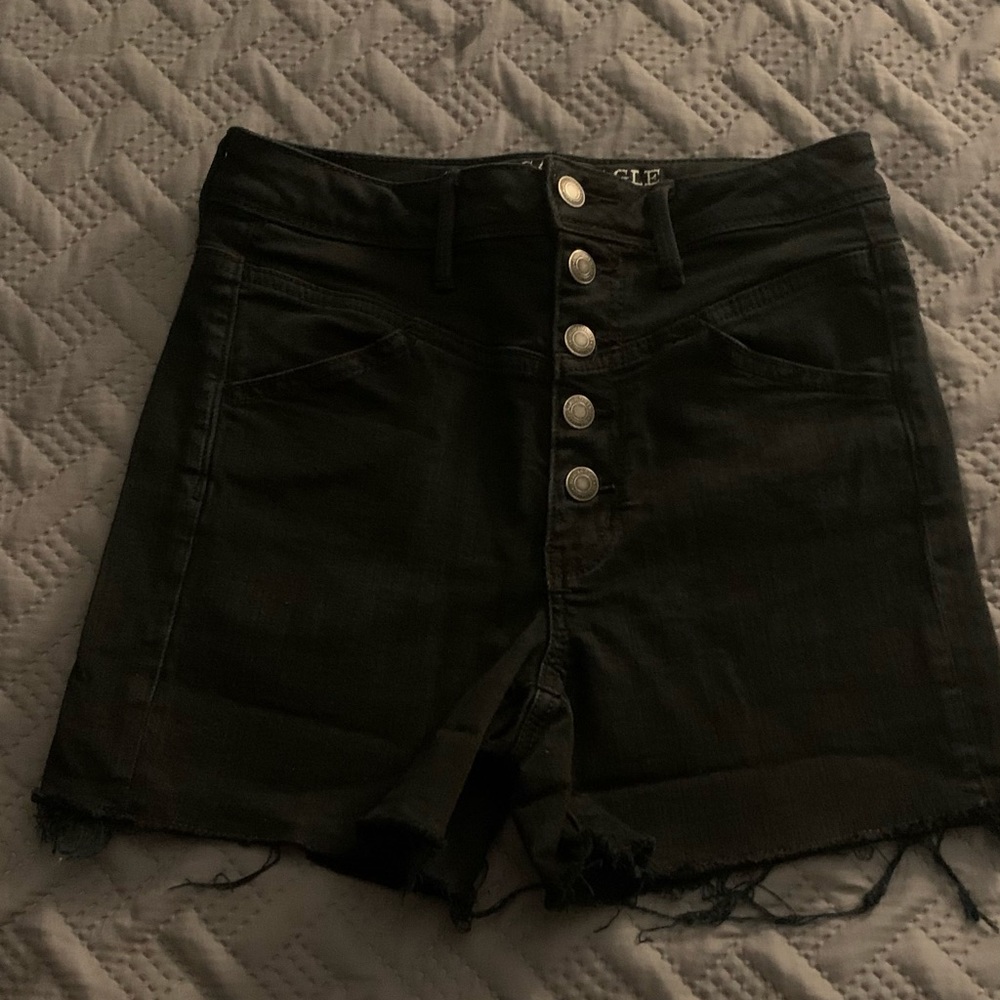 American eagle black shorts
